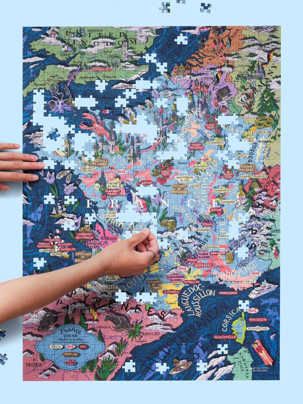 Water and Wines France Wine Puzzle