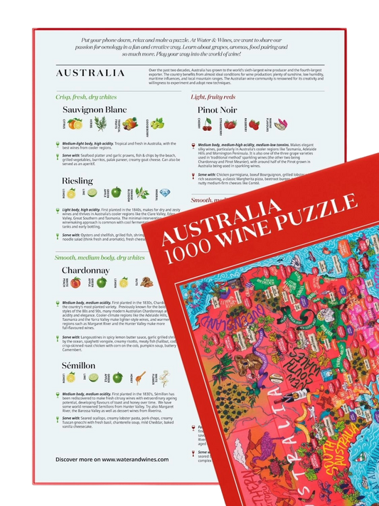 Water and Wines Australia Wine Puzzle