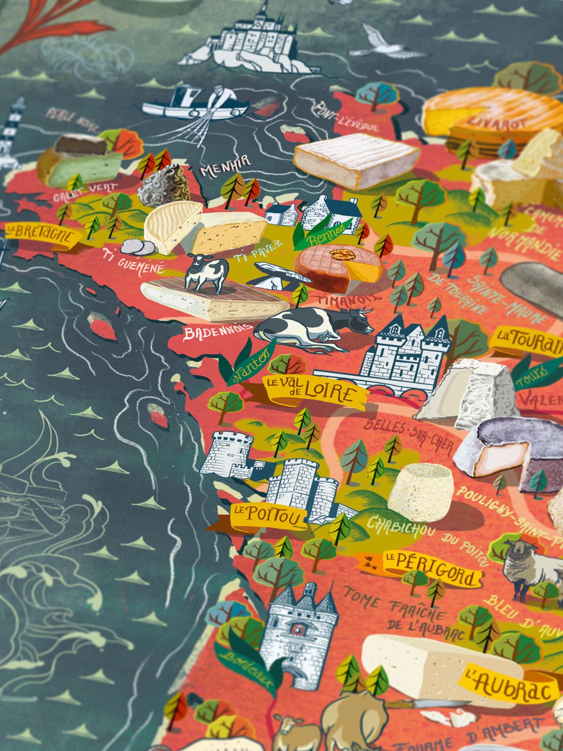 Water and Wines France Cheese Puzzle