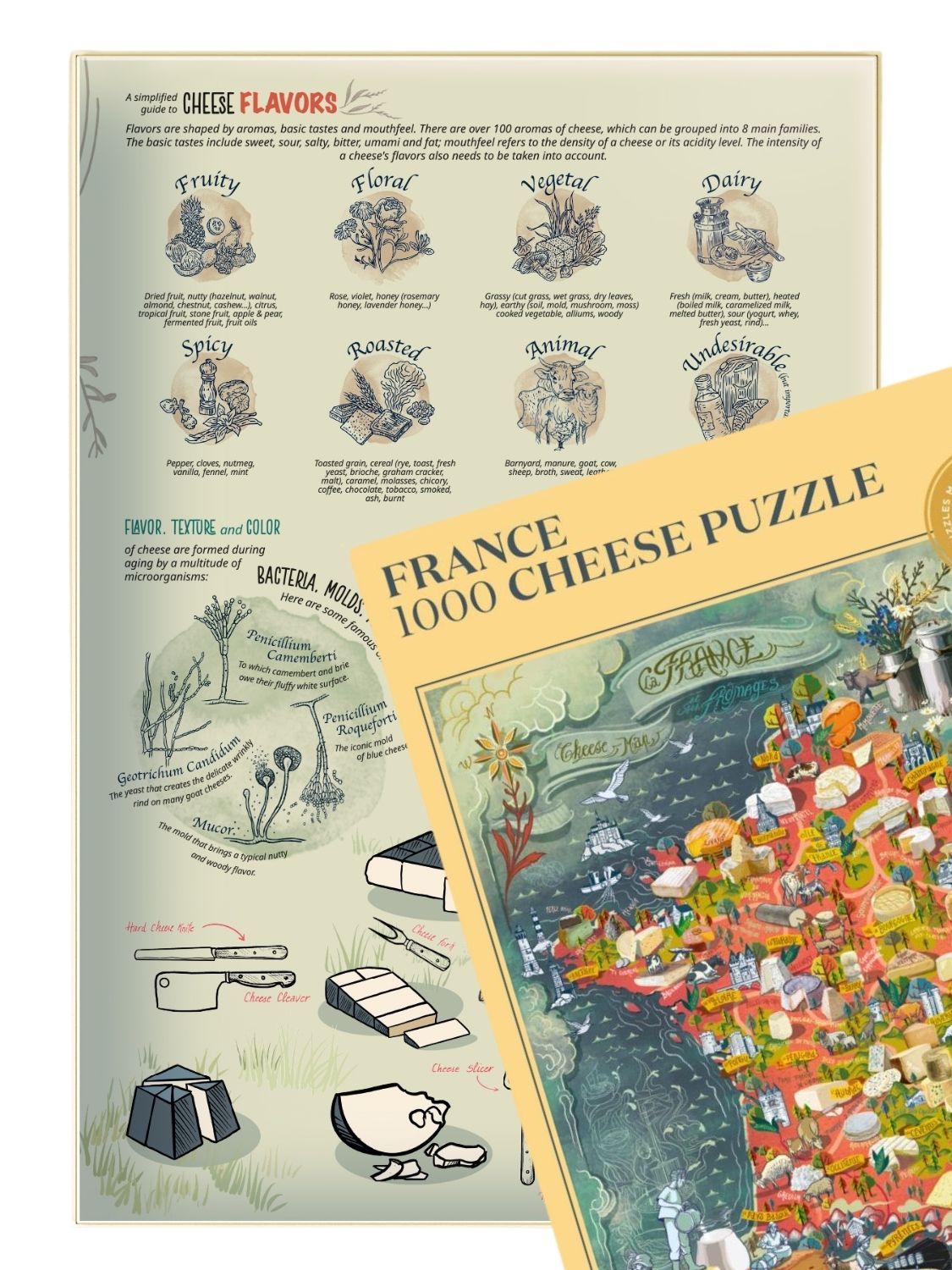 Water and Wines France Cheese Puzzle