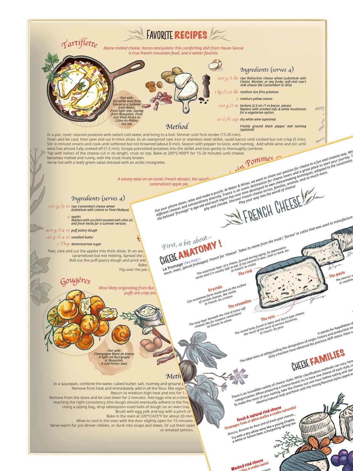 Water and Wines France Cheese Puzzle