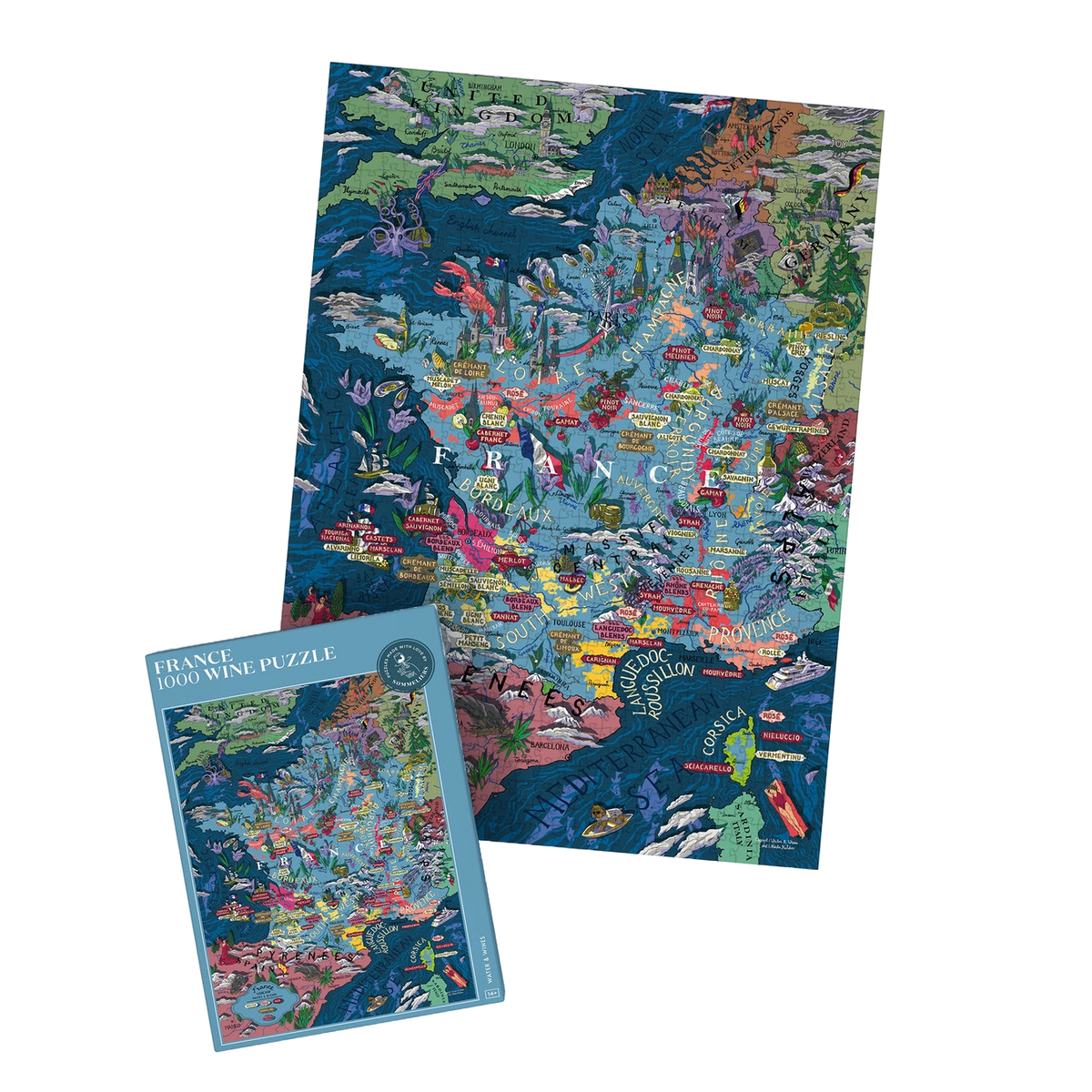 Water and Wines France Wine Puzzle