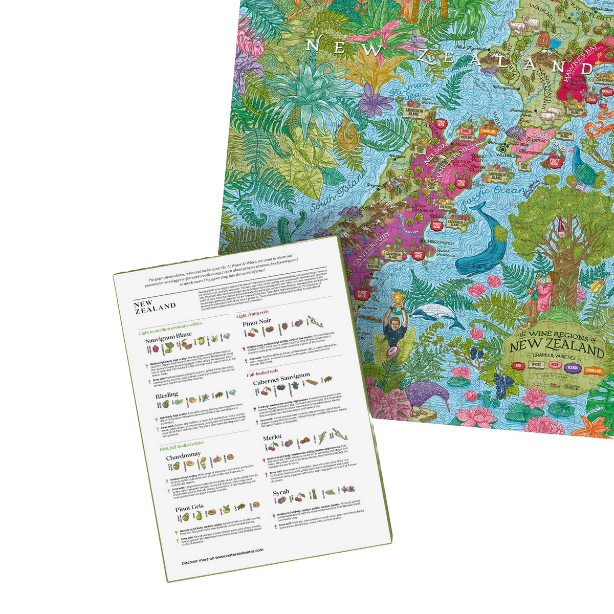 Water and Wines New Zealand Wine Puzzle