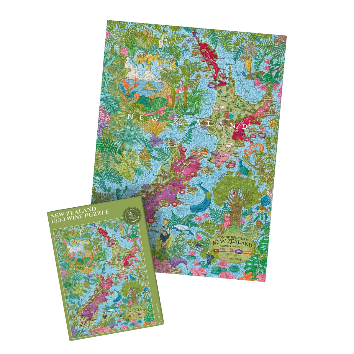 Water and Wines New Zealand Wine Puzzle