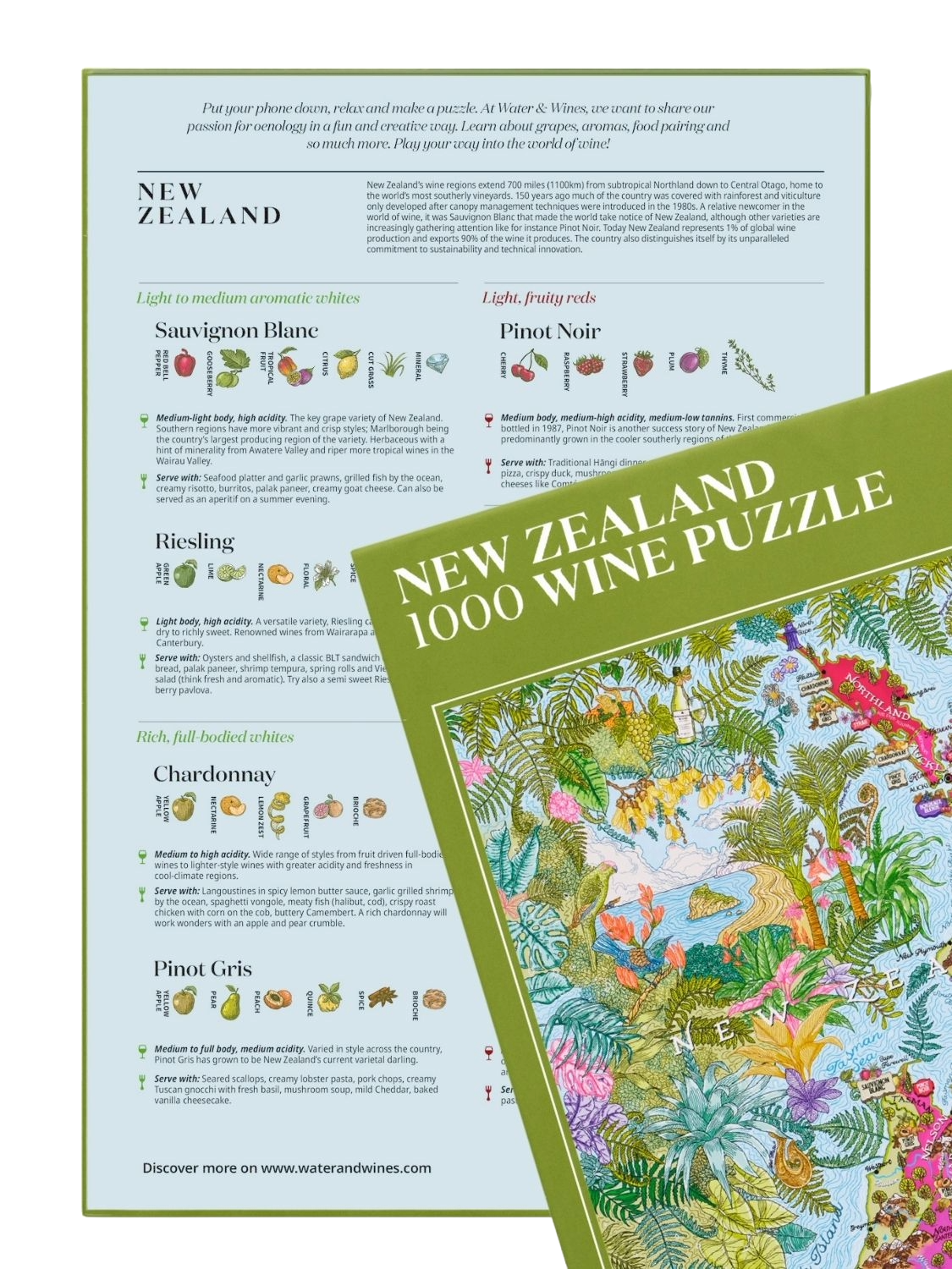 Water and Wines New Zealand Wine Puzzle