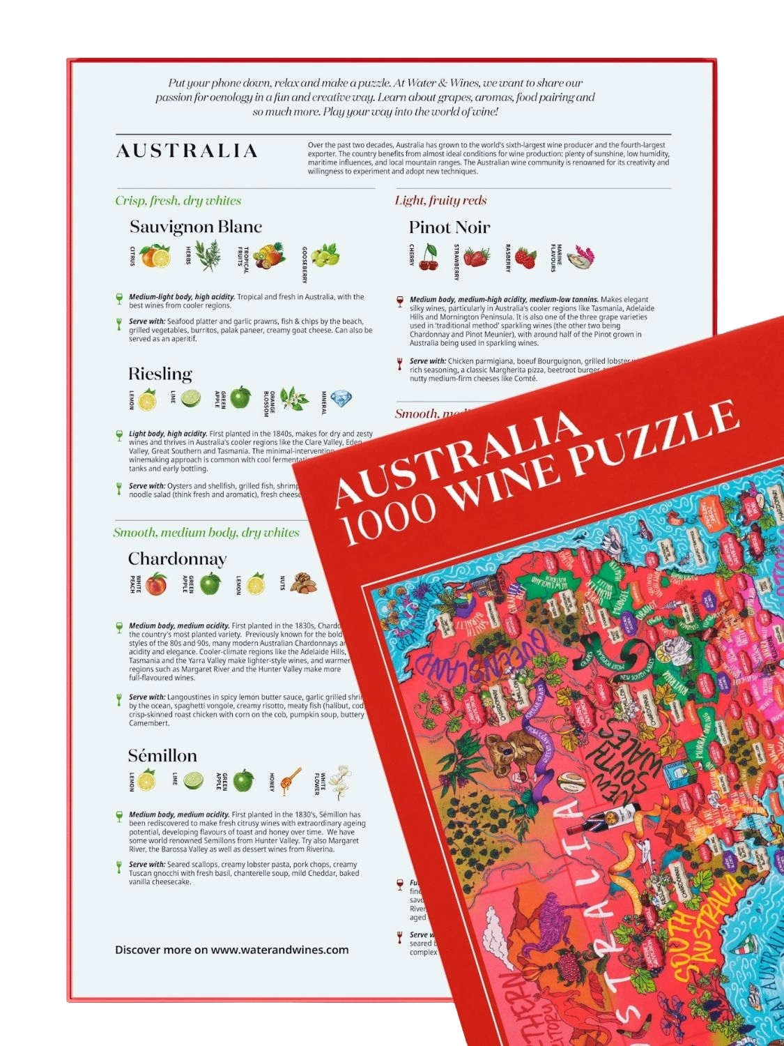 Water and Wines Australia Wine Puzzle