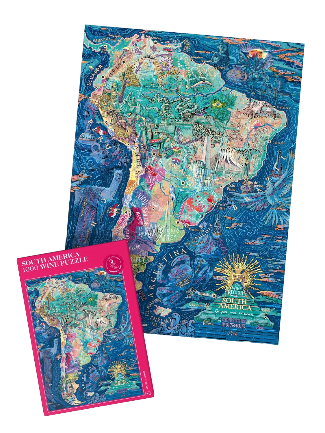 Water and Wines South America Puzzle