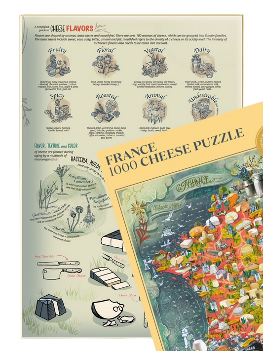 Water and Wines France Cheese Puzzle