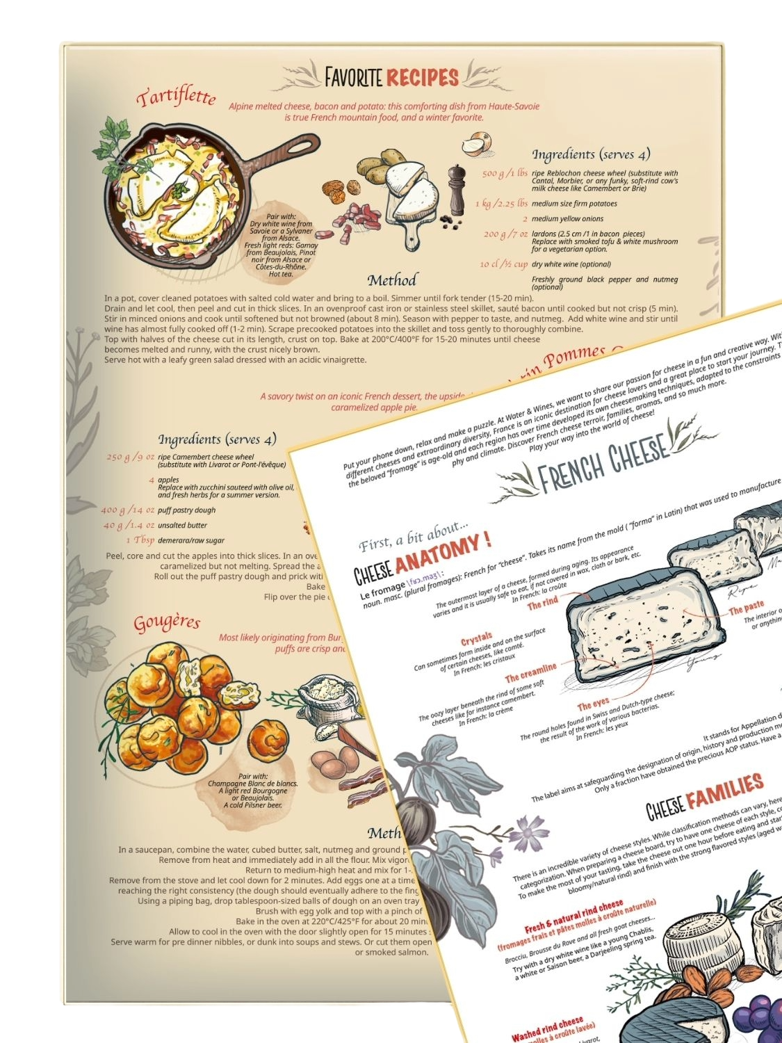 Water and Wines France Cheese Puzzle